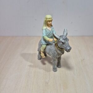 Hawthorne Village Peace on Earth Nativity Girl on Donkey Figurine 14-01283-013A